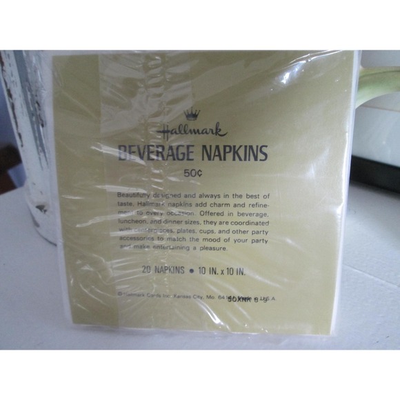 VTG Hallmark Holiday CHEERS Partridge in a Pear Tree Cocktail Party Napkins Bird - Picture 2 of 2